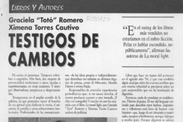 Testigos de cambios  [artículo] Julia Hemmelmann.