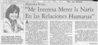 "Me interesa meter la nariz en las relaciones humanas"  [artículo] Beatriz Berger.