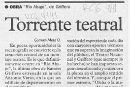 Torrente teatral  [artículo] Carmen Mera O.