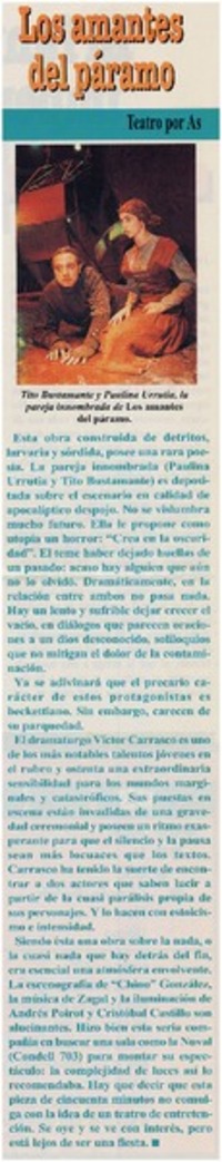 Los amantes del páramo