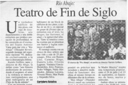Teatro de fin de siglo  [artículo].