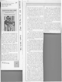 Tientos del ser  [artículo] Eugenio García-Díaz.