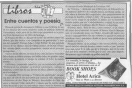 Entre cuentos y poesía  [artículo].