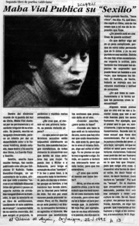 Maha Vial publica su "Sexilio"  [artículo] M. D.