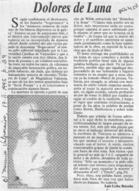 Dolores de luna  [artículo] Luis Uribe Briceño.