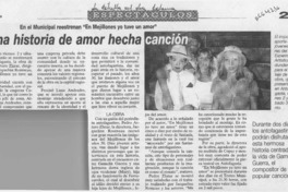 Una Historia de amor hecha canción  [artículo].