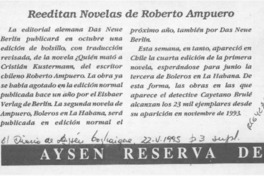 Reeditan novelas de Roberto Ampuero  [artículo].