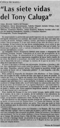 "Las siete vidas del Tony Caluga"