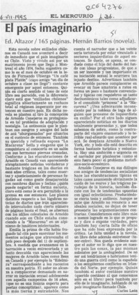 El país imaginario  [artículo] Carlos León.