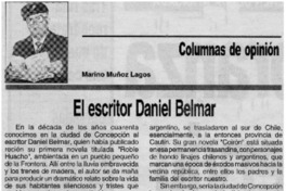 El escritor Daniel Belmar