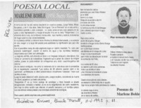 Marlene Bohle  [artículo] Ernesto Massiglio.