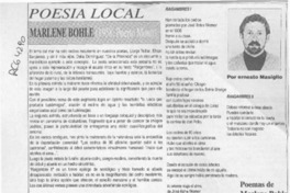 Marlene Bohle  [artículo] Ernesto Massiglio.