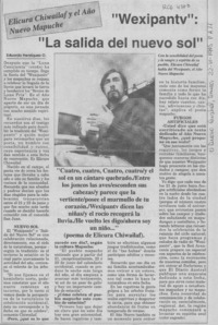 "Wexipantv", "la salida del nuevo sol"  [artículo] Eduardo Henríquez O.