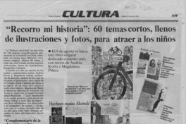 "Recorro mi historia", 60 temas cortos, llenos de ilustraciones y fotos, para atraer a los niños  [artículo].