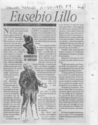 Eusebio Lillo  [artículo] Carlos Calderón Ruiz de Gamboa.
