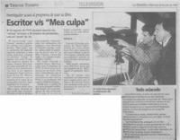 Escritor vs "Mea culpa"  [artículo] / Francisco Villagrán.