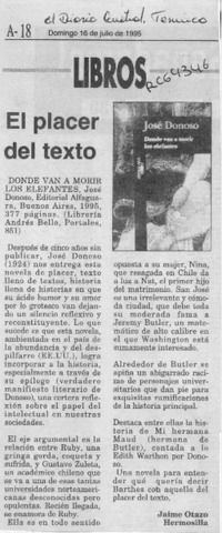 El placer del texto  [artículo] Jaime Otazo Hermosilla.