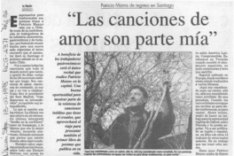 "Las canciones de amor son parte mía"  [artículo].