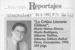 "La crítica literaria chilena"  [artículo] Milton Aguilar.