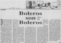 Boleros son boleros