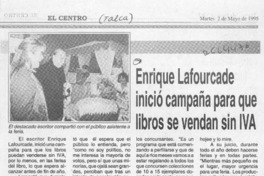 Enrique Lafourcade inició campaña para que los libros se vendan sin IVA  [artículo].