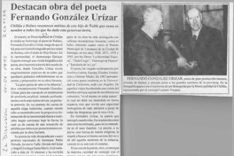 Destacan obra del poeta Fernando González Urízar  [artículo]