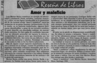 Amor y maleficio  [artículo].