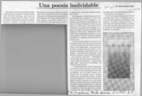 Una poesía inolvidable  [artículo] Marino Muñoz Lagos.