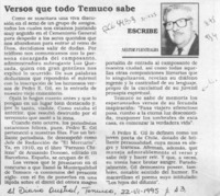 Versos que todo Temuco sabe