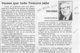 Versos que todo Temuco sabe