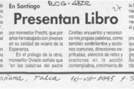 Presentan libro  [artículo].