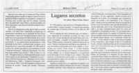 Lugares secretos  [artículo] Jaime Miguel Gómez Rogers.