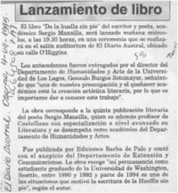 Lanzamiento de libro  [artículo].