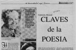 Claves de la poesía  [artículo] Gerardo Castillo Díaz.