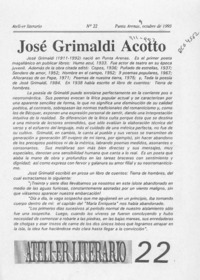 José Grimaldi Acotto  [artículo].