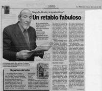 Un retablo fabuloso  [artículo] Lina Meruane.