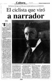 El Ciclista que viró a narrador  [artículo].