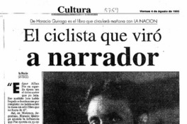 El Ciclista que viró a narrador  [artículo].