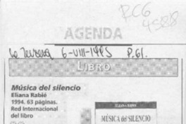 Música del silencio  [artículo] Lina Meruane.