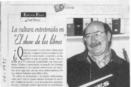 La Cultura entretenida "El show de los libros"  [artículo].