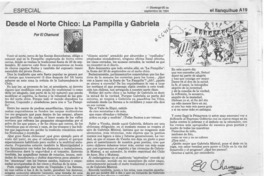 Desde el Norte Chico, La Pampilla y Gabriela  [artículo] El Chamurai.