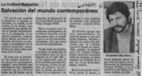 Salvación del mundo contemporáneo  [artículo].