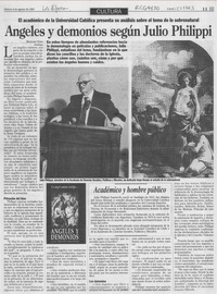 Angeles y demonios según Julio Philippi
