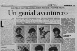 Un genial aventurero  [artículo] R. V.