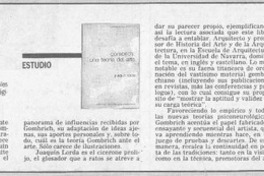 Gombrich, una teoria del arte  [artículo] Luis Vargas Saavedra.