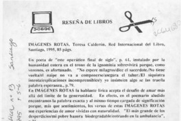 Imágenes rotas  [artículo] María Luz Moraga Espinosa.