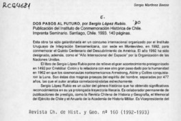 Dos pasos al futuro  [artículo] Sergio Martínez Baeza.