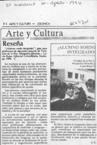 "Alumno sordo integrado"!  [artículo] E. U.