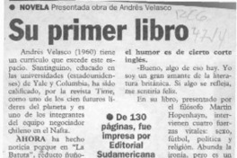Su primer libro  [artículo].