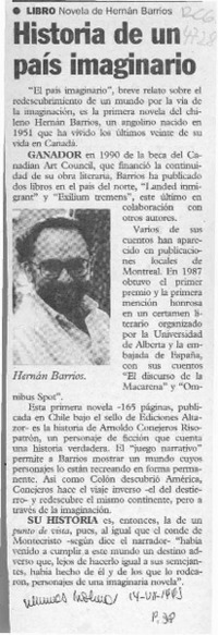 Historia de un país imaginario  [artículo].